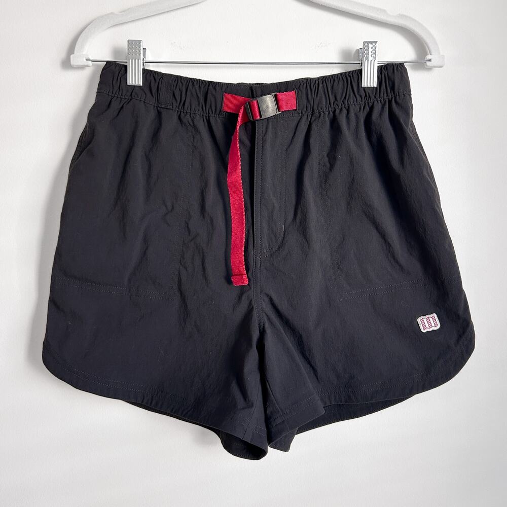 Topo Designs Women's River Shorts in Size Medium Black $79